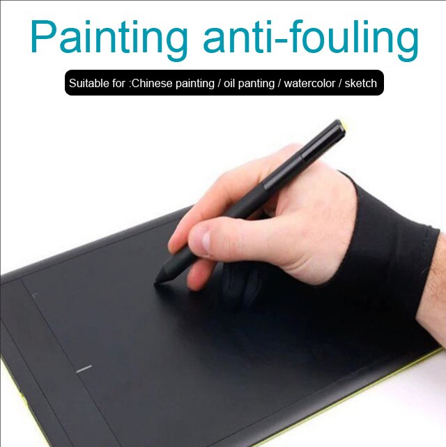 Anti-Touch Calligraphy Tablet Hand-Painted Digital Drawing Board Double Layer 2 Finger Gloves Unisex Sketch Children