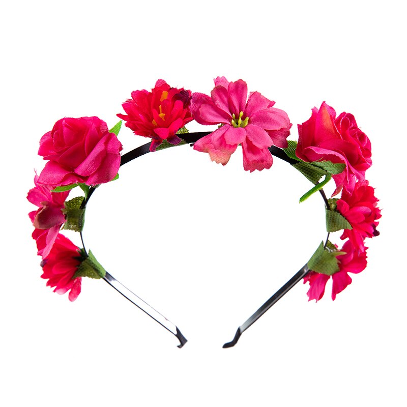 Balleenshiny Baby Meisjes Kroon Bloem Krans Haarband Kids Bridal Bloemen Hoofdband Vrouwen Hoofddeksels Accessoires Voor Bruidsmeisje Tiara: T1