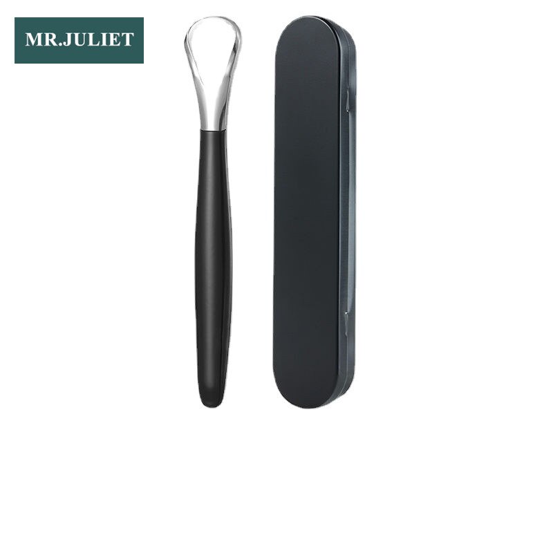 Nettoyeur de langue pour adulte, élimine la mauvaise haleine, odeur buccale, brosse de revêtement de langue, grattoir de langue en acier inoxydable