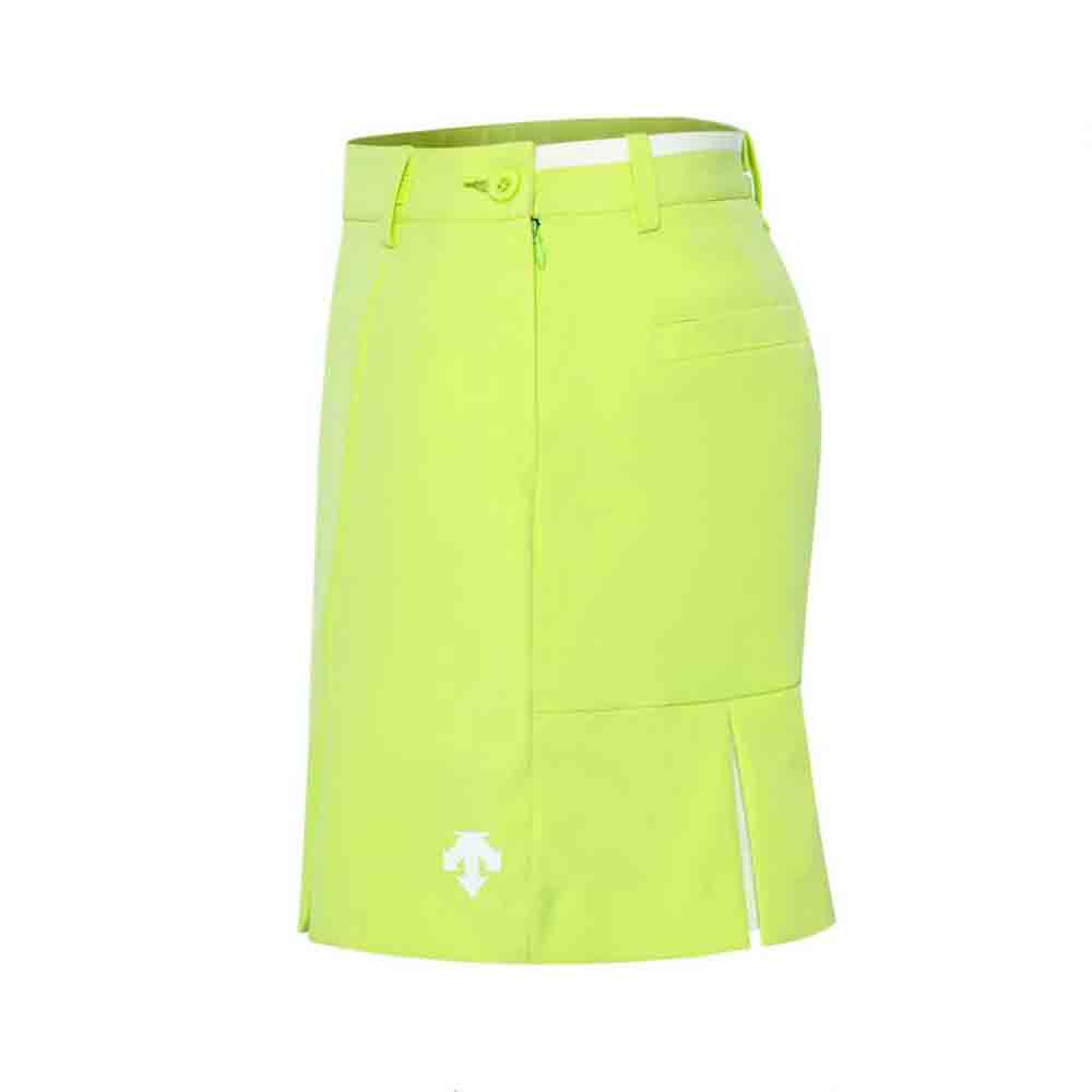 Swirling Golf clothing DESCENTE spring summer women's golf skirt tennis skirt: Yellow / XL