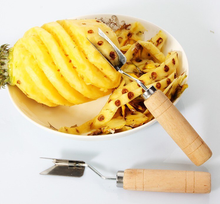 Skæreskræller ananas frugtkurv træskærere skræller let skæremaskine/skæreanordning/skrællekniv køkkenredskaber