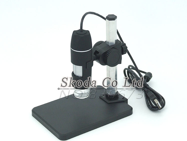Digital USB Microscope 2MP 200X 8 LED lightPortable Microscope Magnifier with a microscope stand