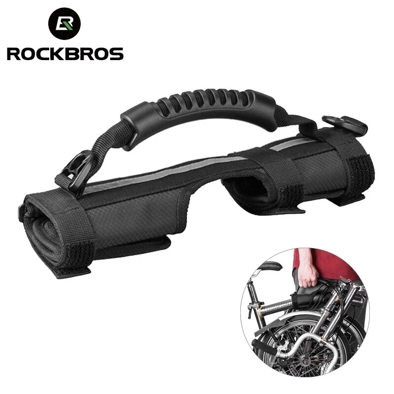 ROCKBROS-Correa de hombro para cuadro de bicicleta plegable, asa de transporte para bicicleta Brompton, accesorios de ciclismo