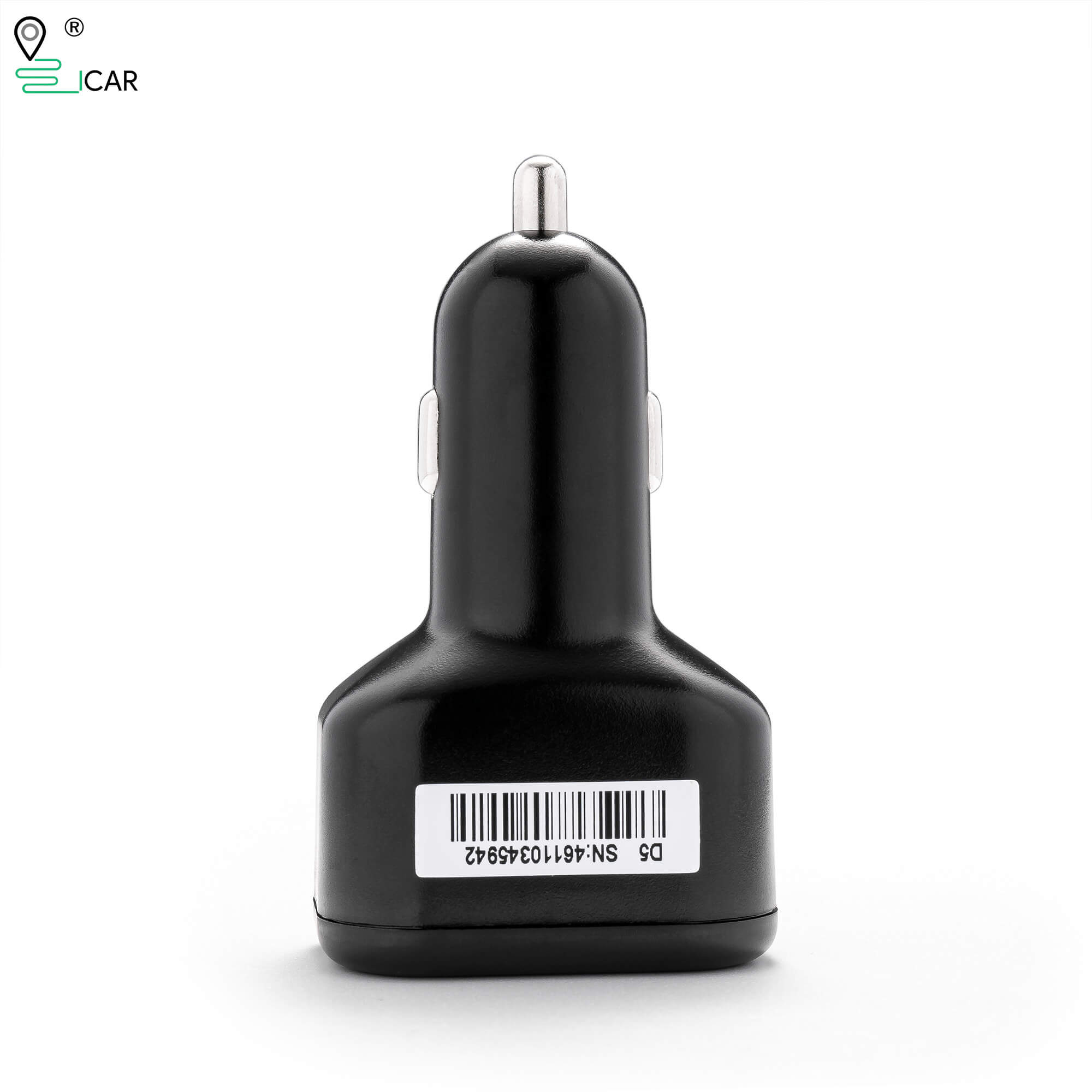 Localizador GPS oculto para vehículo, rastreador de cargador de coche, dos puertos USB para cargador de teléfono, aplicación antirrobo gratis