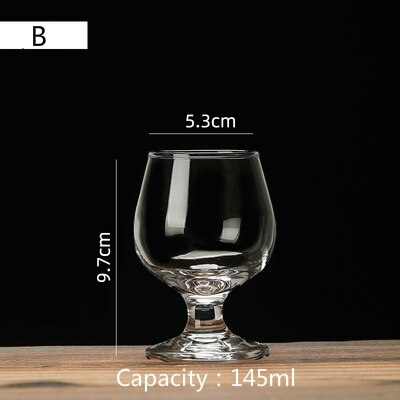 Cognac Brandy Glasstransparent Hoge Capaciteit Beker Rode Wijn Glas Scented Cup Pak Whisky Vodka Bar Restaurant Drinkbeker: B-1PC