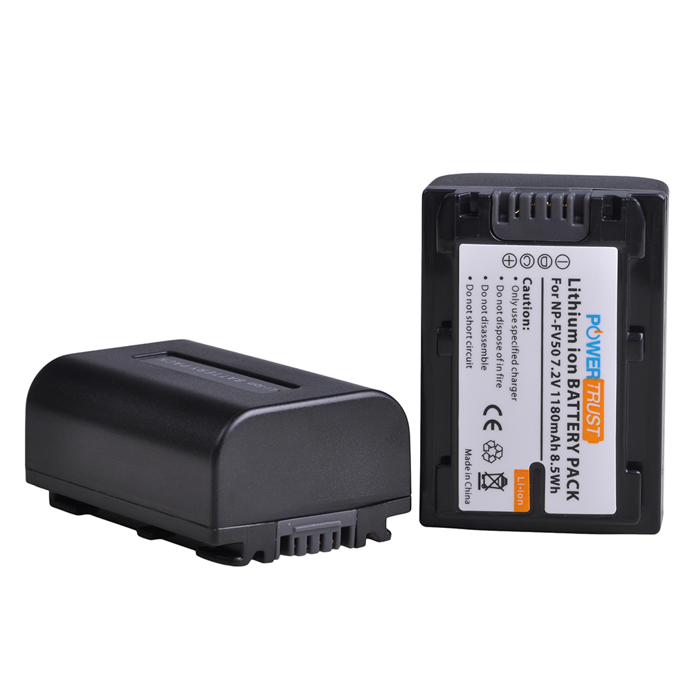 NP-FV50 NPFV50 Battery and Charger for Sony NP-FV30 NP FV50 NP-FV70 NP-FV100 HDR-CX380 430V 900 580V 760V HDR-PJ540 650V Series: 2Battery