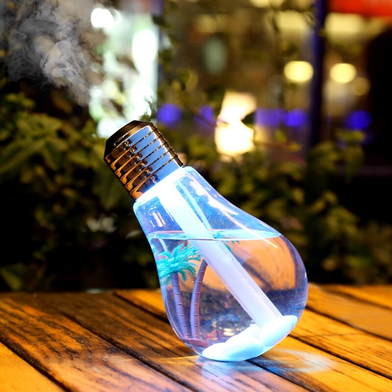 Humidificador de bombilla LED de segunda generación, pulverizador desodorante de Color, , USB, para hogar y oficina, atomizador ligero nocturno