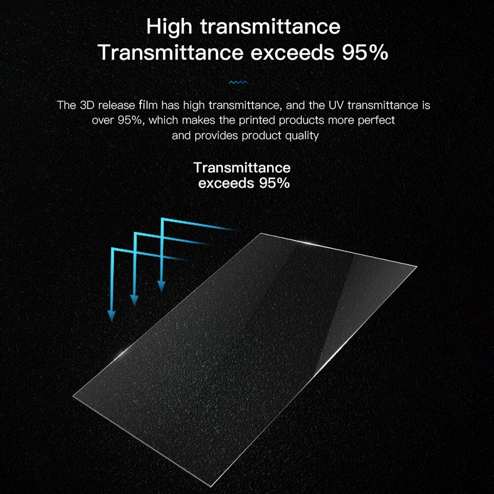 Creality 3D Light-Curing FEP Release Film Sheet 200*140mm High Transmittance Heat Resistant for SLA DLP Resin 3D Printer