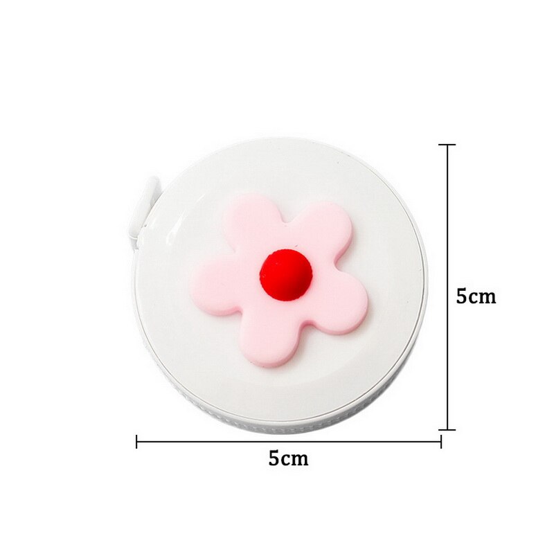 12PCs Stationery Cartoon Tape Measure Cute 1.5M Feet Double Size Measuring Scale Measurements Tape Measure Set: 04