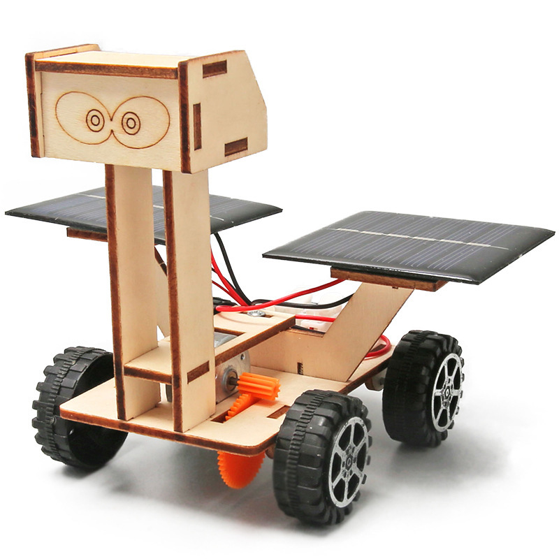 Vehículo Solar de exploración Lunar para niños, modelo ensamblado a mano, ciencia pediátrica y tecnología, pequeña producción: Default Title