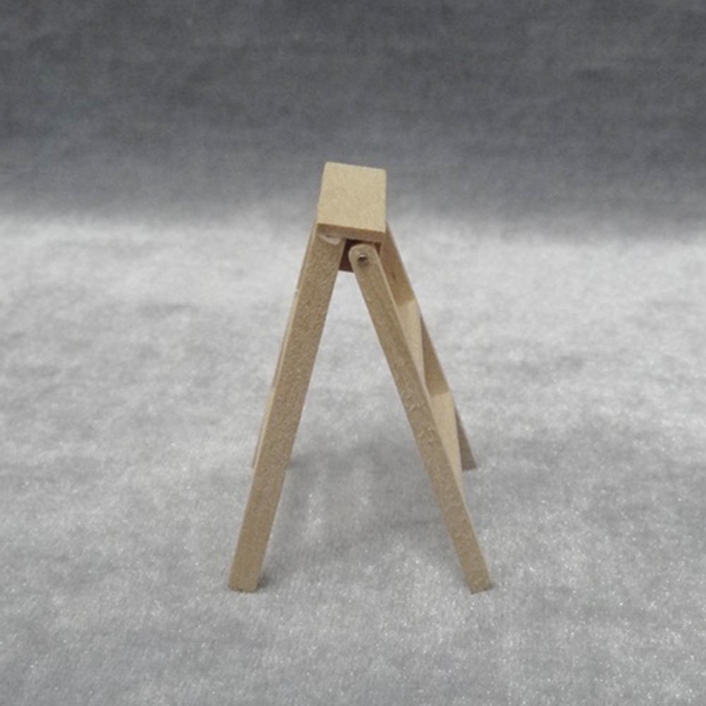 1:12 Dollhouse Ladder Miniature Furniture Wooden Ladder Photography Props Foldable Wooden Ladder for Children Courtyard Garden