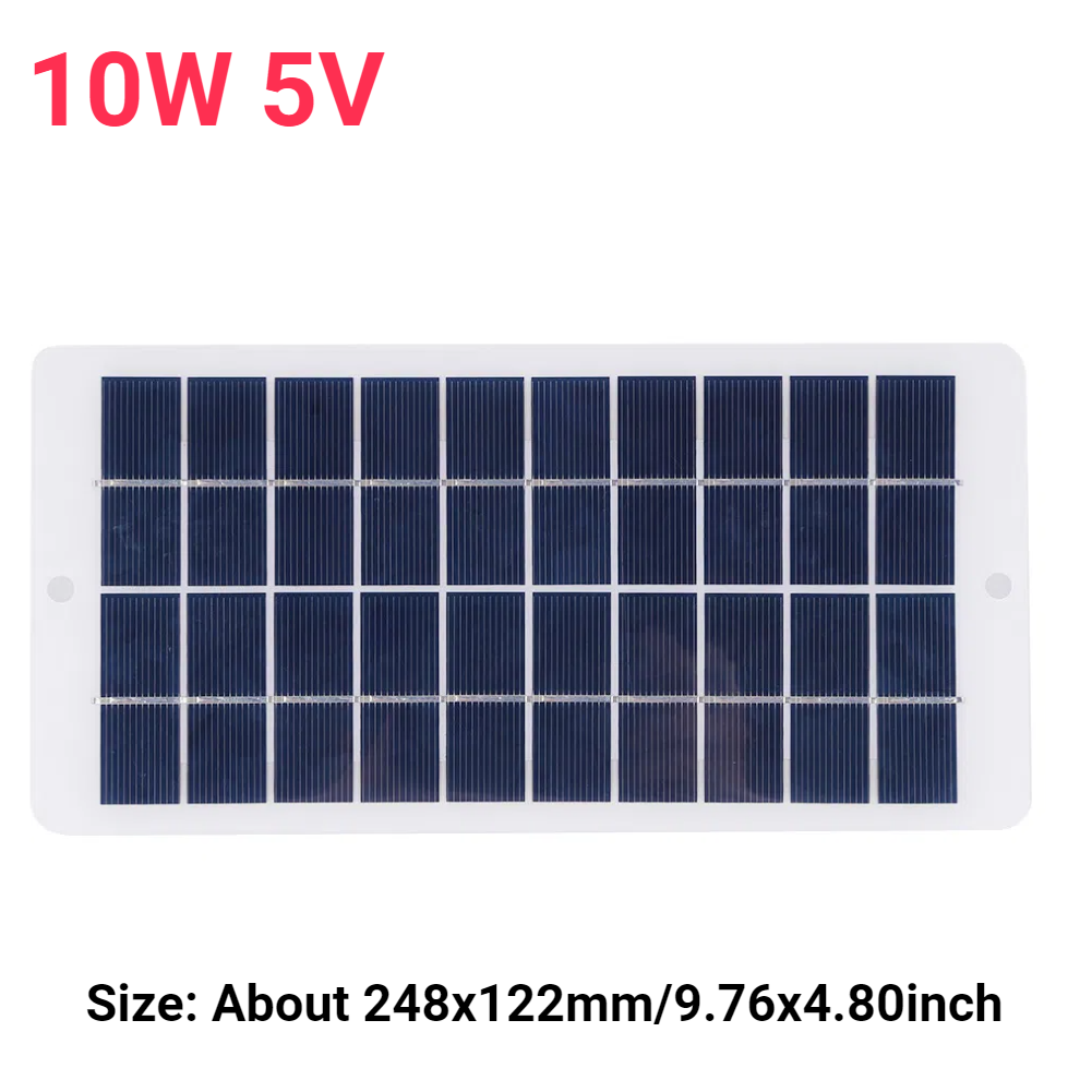 10w na 5v przenośny panel słoneczny z ładowarką usb, panelem ładowania słonecznego, wodoodpornym power bankiem do telefonu na kemping, plecakowanie, piesze wycieczki: Zielony kamuflaż