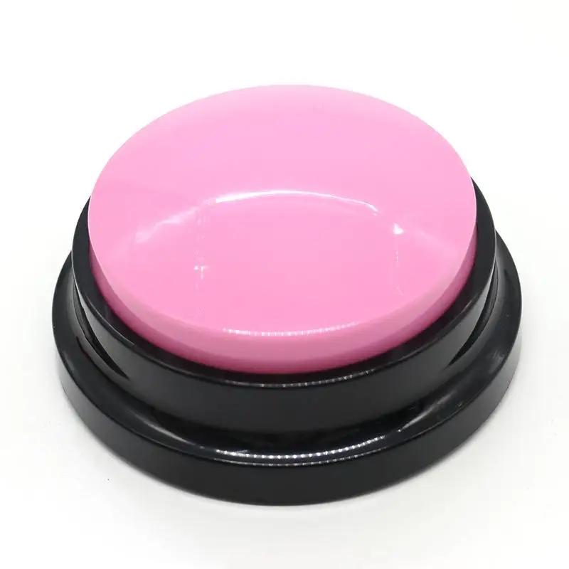 Dog Cat Communication Buttons Voice Recording Button for Pet Training Buzzer 30 Second Record Playback Interactive Pet Toys: GRAY