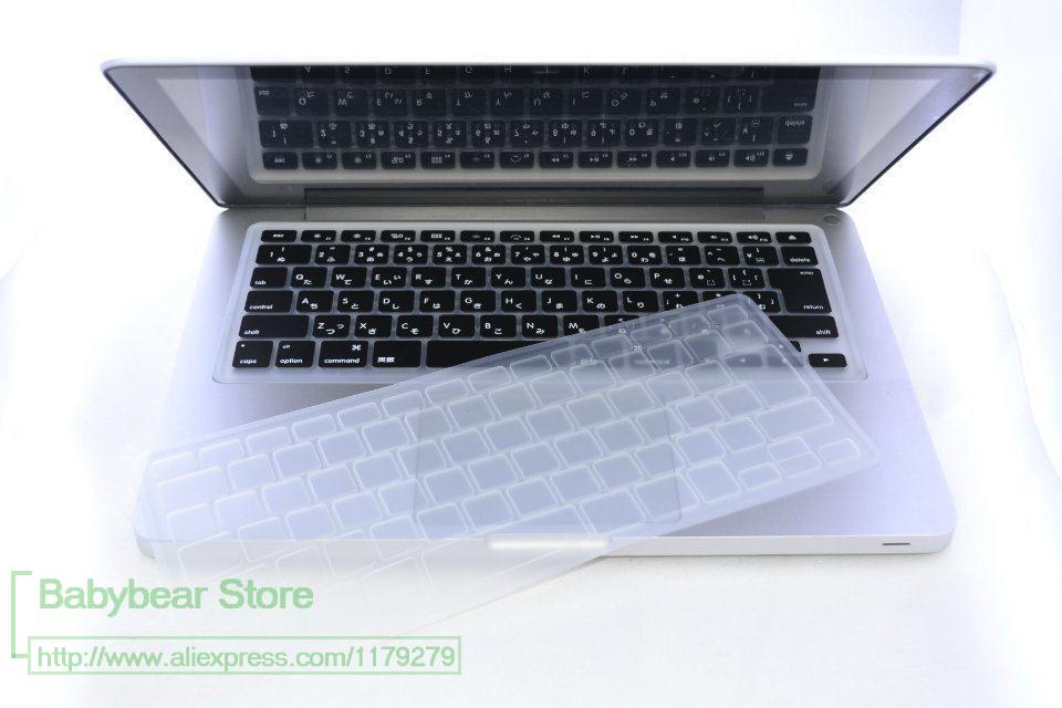 Couverture de clavier japonais pour MacBook Pro 13 15 17 Unibody et protecteur pour Mac Book Air Retina 13.3 15.4 clavier japon: clear