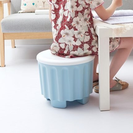 Hjem farve stabelbar opbevaring skammel multifunktion opbevaring skammel kan sidde folk skifte sko taburet plast taburet