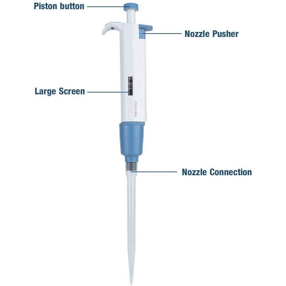 Pipettor Single Channel Adjustable Volume Micro Pipettes Lab Liquid Transfer Pipettes Tool --M25