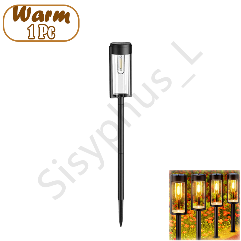 LED Solar Pathway Lichter Outdoor Garten Lampe Wasserdicht Landschaft Lichter Lichter Gehweg Auffahrt Rasen Terrasse Garten Dekor: Blau