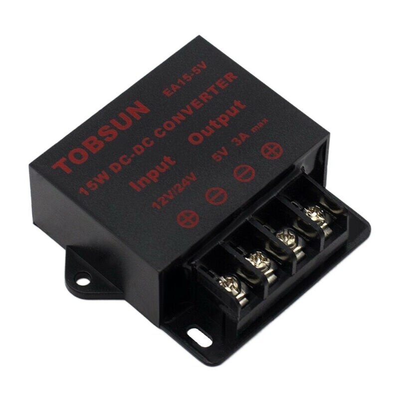 DC 12V 24V to 5V 3A 15W Converter Regulator Power Supplies Transformer Converter DC Power Converter Accessories Tools