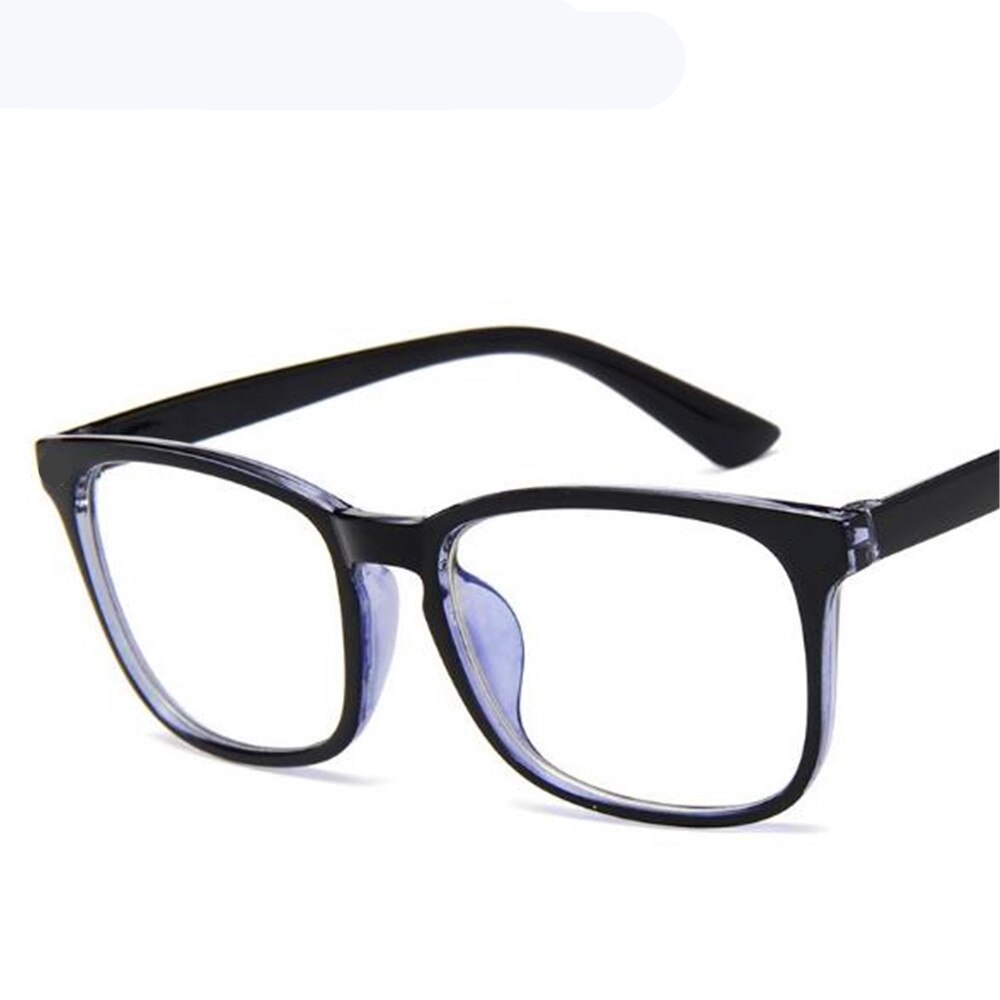 1PC Women Men Transparent Eyeglasses Frame Computer Glasses Spectacle Frame Anti Blue Ray Clear Lens Eyeglasses: Blue