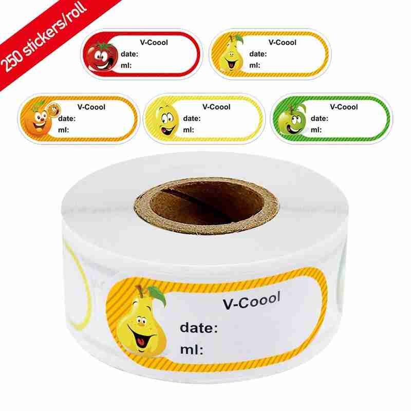 250Pcs/Roll Kitchen Food Marking Date Sticker Label Food Storage Stickers Removable Freezer LabelsSelf-adhesive stickers: Default Title