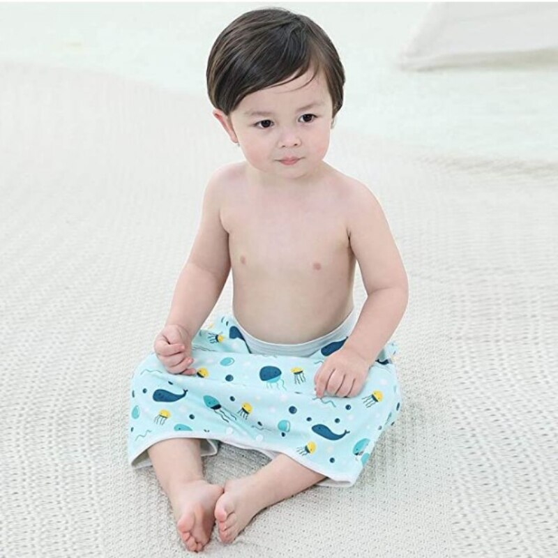 Toddler Cotton Training Pants Cloth Diaper Skirts Washable Reusable Potty Nappy Pants Toilet Diapers Baby Boys Girls