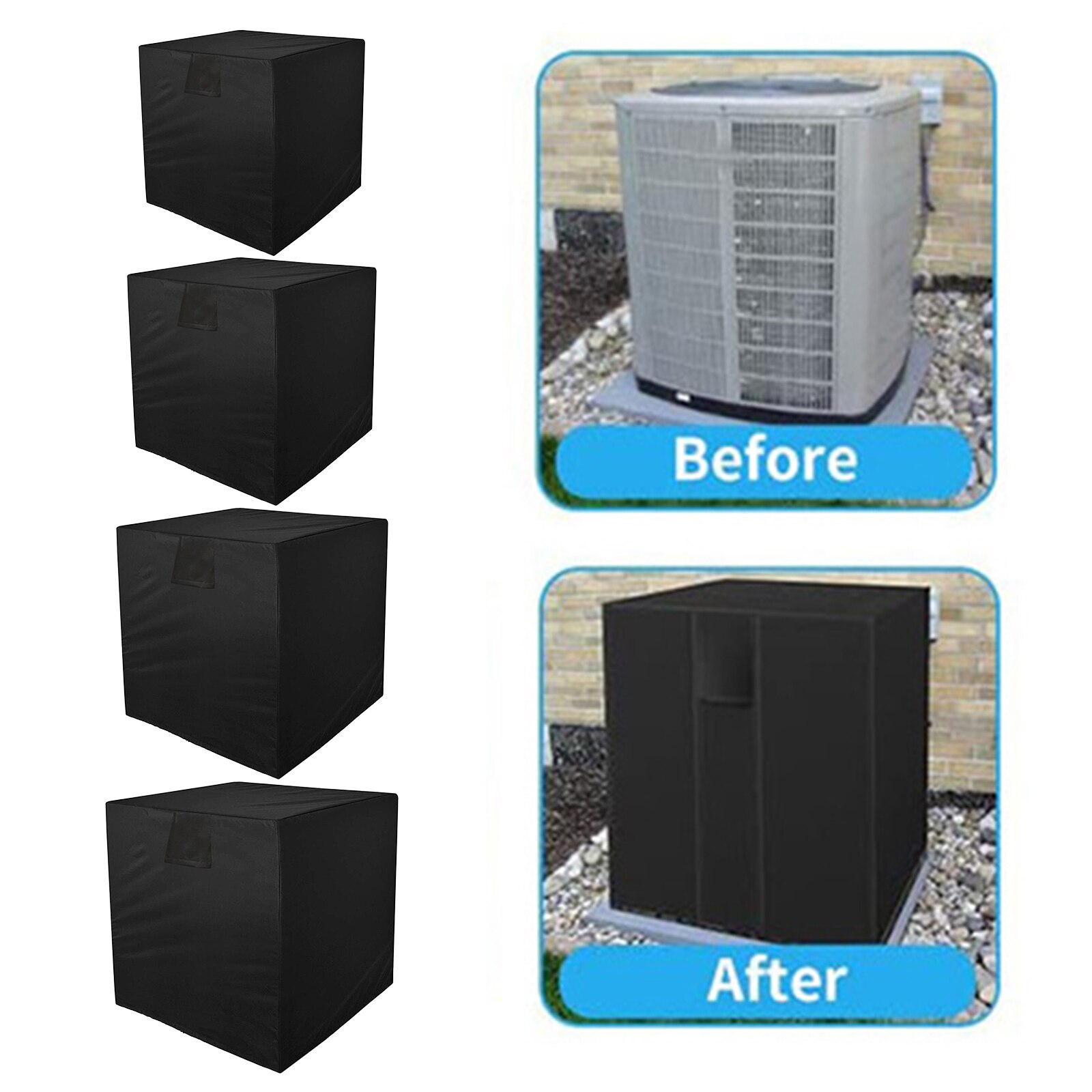 Window Air Conditioner Cover for Outside AC Units, Outdoor Waterproof Rain Weather Windows AC Unit Protect Covers