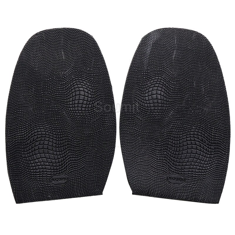 Wearable Rubber Shoe Soles for Repair Men Leather Shoes Anti Slip Ground Grip Half Outsoles Replacement DIY Forefoot Pad Sole: Black Forefoot Pad