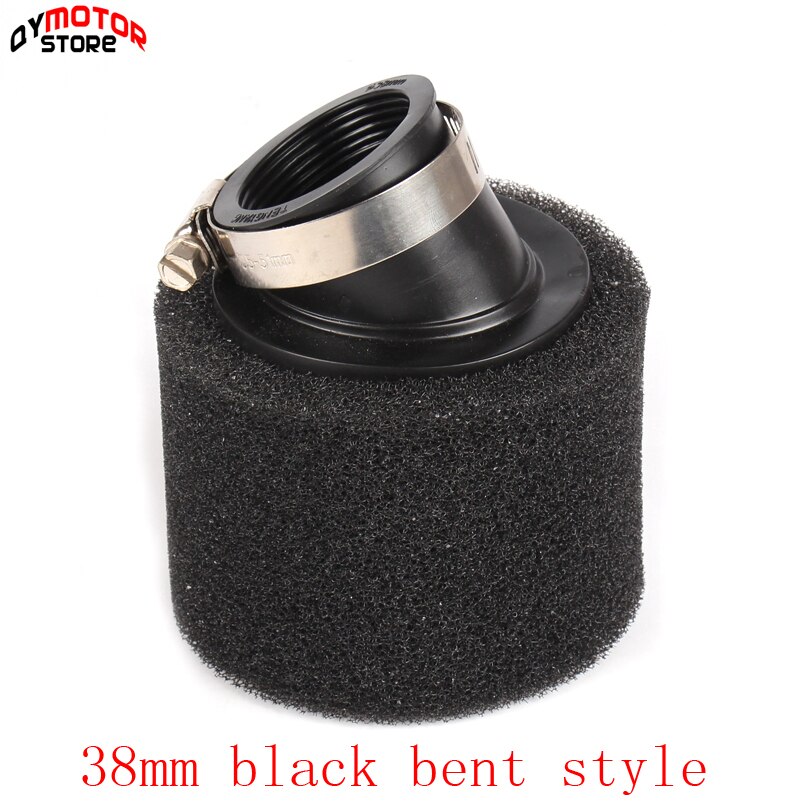 38Mm Atv Pit Dirt Bike 45 Graden Schuine Foam Air Filter Pod Cleaner 110cc 125cc Rode CRF50 XR50 Crf: 38mm black bent