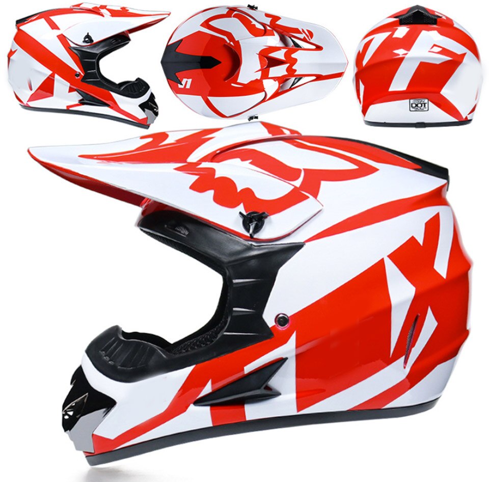 Youth Motocross Helmets, Motorcycle Racing Kart Snowmobile Helmet Casco Moto, Unisex, Suitable for All Seasons