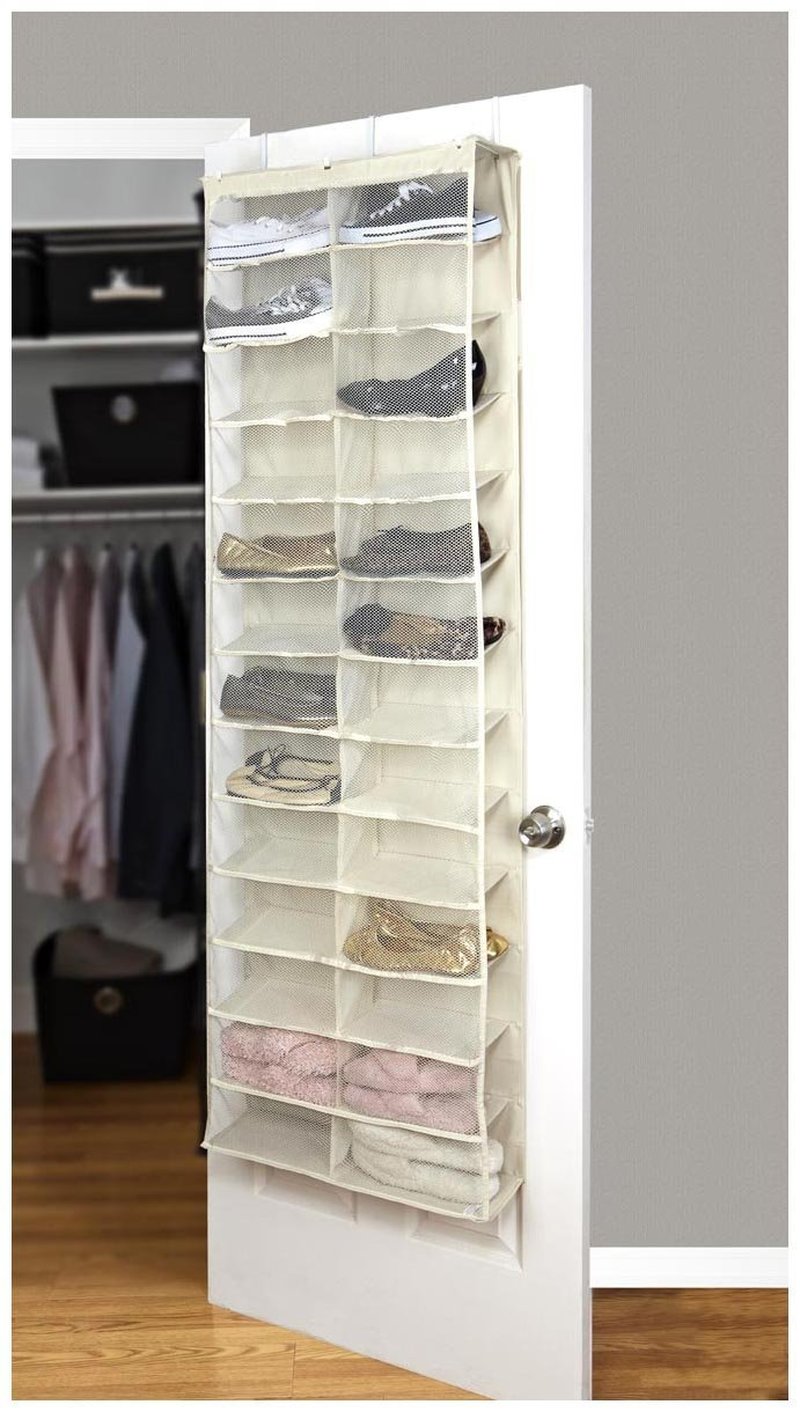 26 Pocket Storage Display Foldable Door Hanging Space-saving Organizer Shoe Rack Household Multifunction Closet Holder ZM924