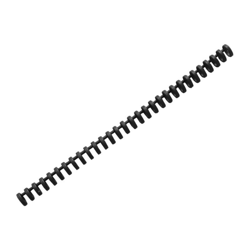 J6PA 30-Ring Binding Comb Colorful Binder Ring Aperture 0.59&#39;&#39; Length 11&#39;&#39; Fit for A6 6-ring A5 20-ring B5 26-ring A4 30-ring: Black