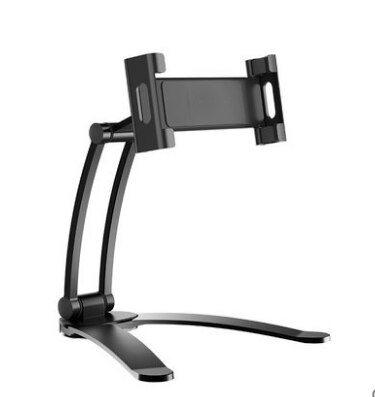 Hemet is geschikt voor keuken tablet computer beugel muur gemonteerde tablet computer beugel voor 5-12.5 inch brede tablet computer: Zwart
