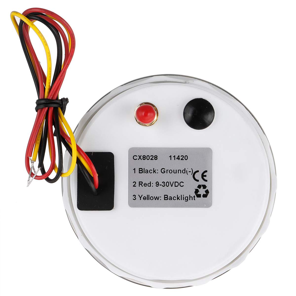 85Mm Gps Snelheidsmeter Digitale Gauge 30 60 120 200 Kmh Kilometerteller Voor Marine Boot Auto Atv Vrachtwagen Rode Backlight met Gps Antenne