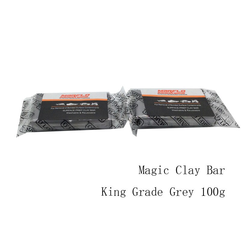 Arustfjerner rustforebyggende magic clay bar 1pc king grade grå detaljeværktøj 100g rengøring clay bar marflo malingsrenser
