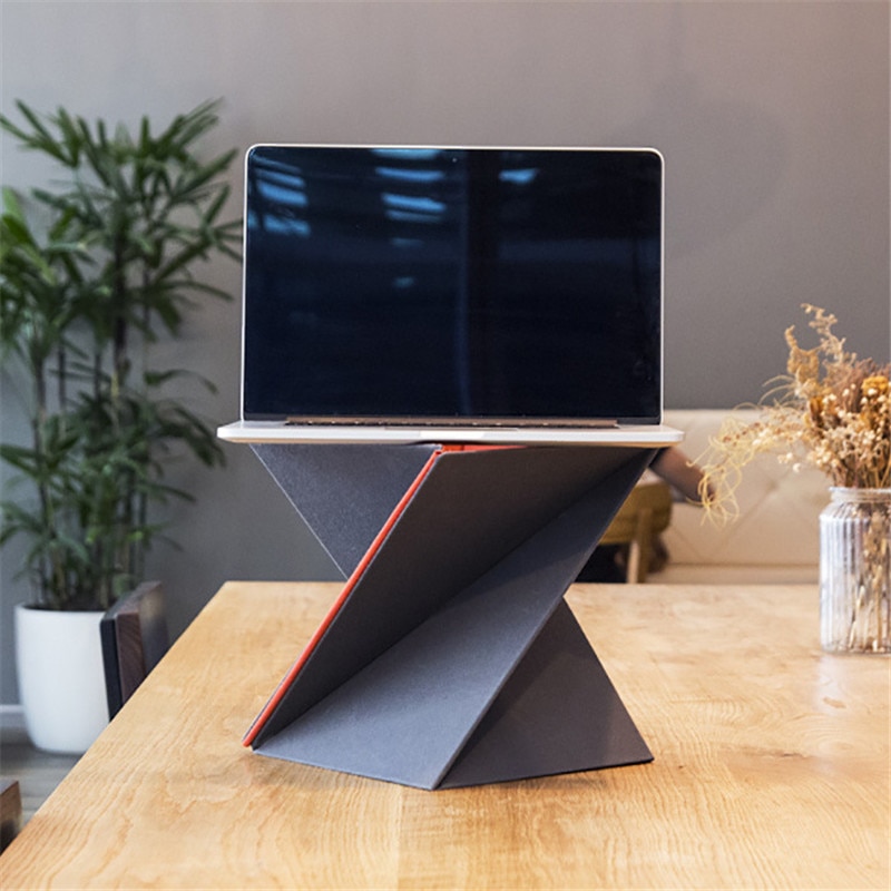 Portable Laptop Stand Oxford Cloth Foldable Ergonomic Laptop Lapdesk for Laptop Notebook Computer Adjustable Standing Desk