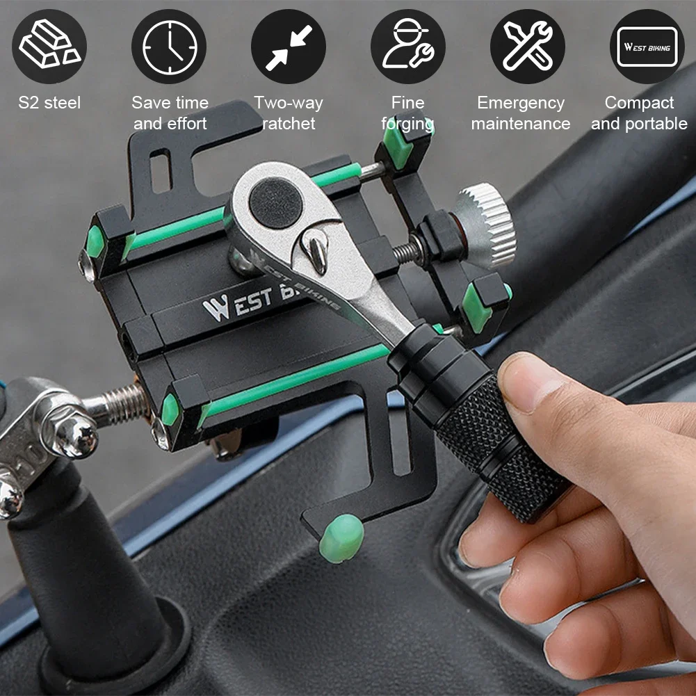 impostato di borse per riparazione per attrezzi portatili per biciclette kit di attrezzi multiuso per bici kit di capsula per deposito bici da strada MTB Accessorio per ciclismo