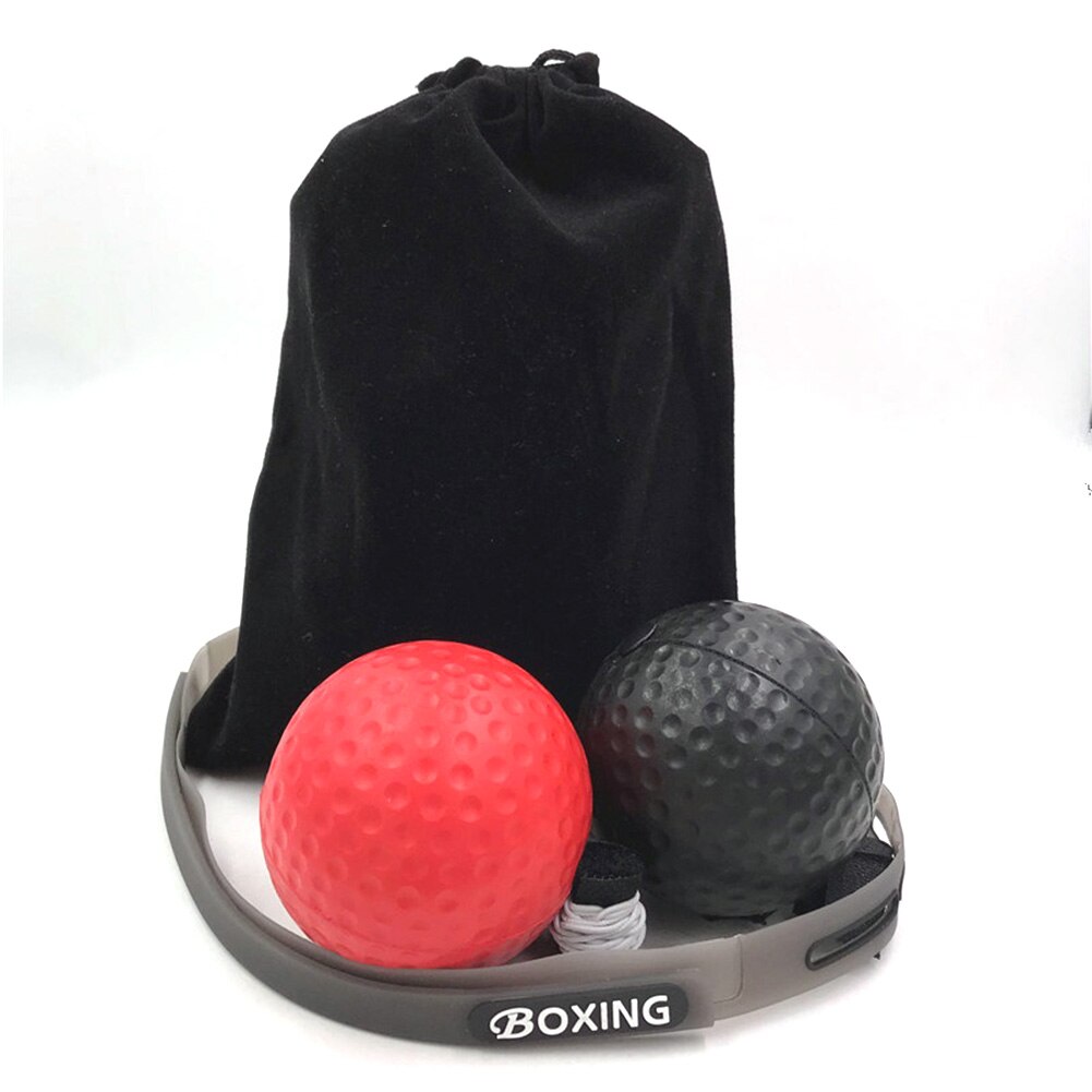 Bolas para reflejos de boxeo, con banda para el sudor, reacción, agilidad, entrenamiento, decoración cómoda, 3 uds.