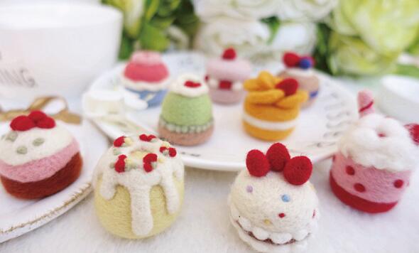 Breeze cake dessert set wool needlepoint kit wool ... – Vicedeal