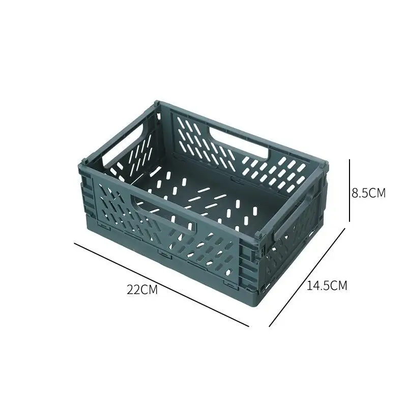 Faltbarer Aufbewahrungskorb, Kleiderschrank-Organizer, Box für Küche, Badezimmer, Zubehör, Gadgets für Kleidung, Spielzeug, Gewürze, Gewürze, Gemüse: green