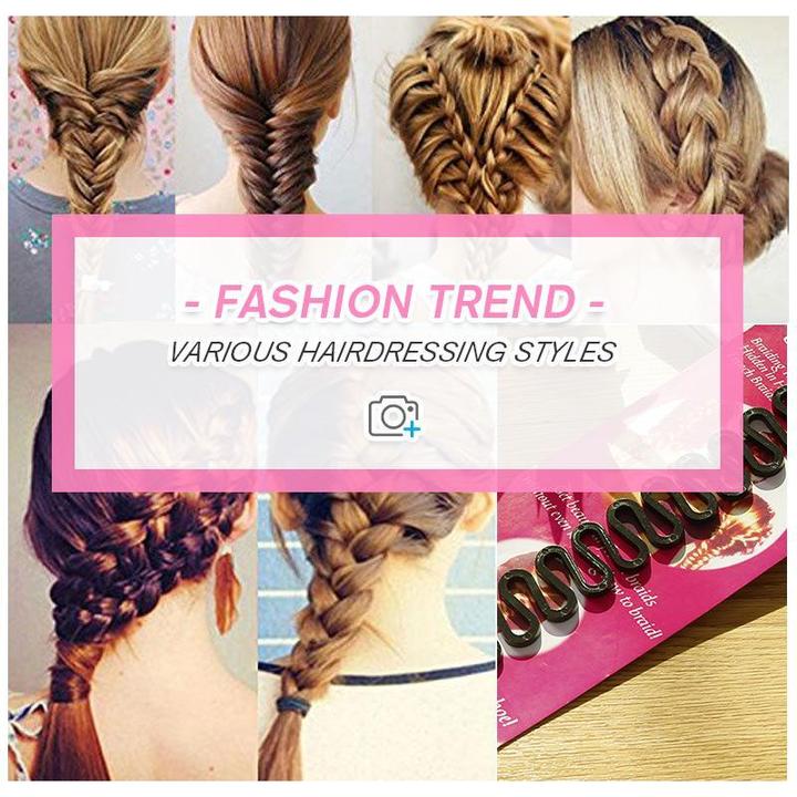 Hair Dressing Tools Women Braid Plaiting Twist Hair Styling Tool Braider Roller Hook Bun Maker Hairdressing Tool