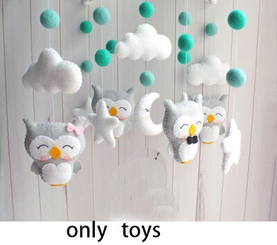 Babymobiel houder voor in de wieg, bedbel hangend speelgoed, 360 graden draaibare beugel, opwindbare muziekdoos, baby rammelaar, speelgoed, woondecoratie: 2