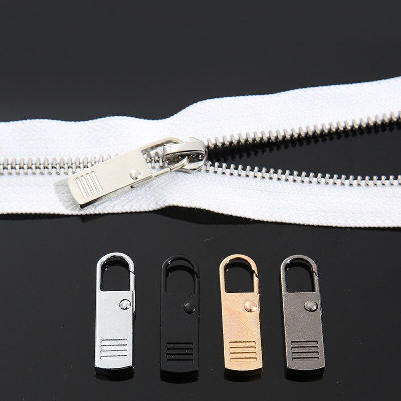 Stainless Steel Zipper Puller Thickened Reinforced Zipper Puller Zipper Replacement Repair Zipper Accessories 6 Pieces