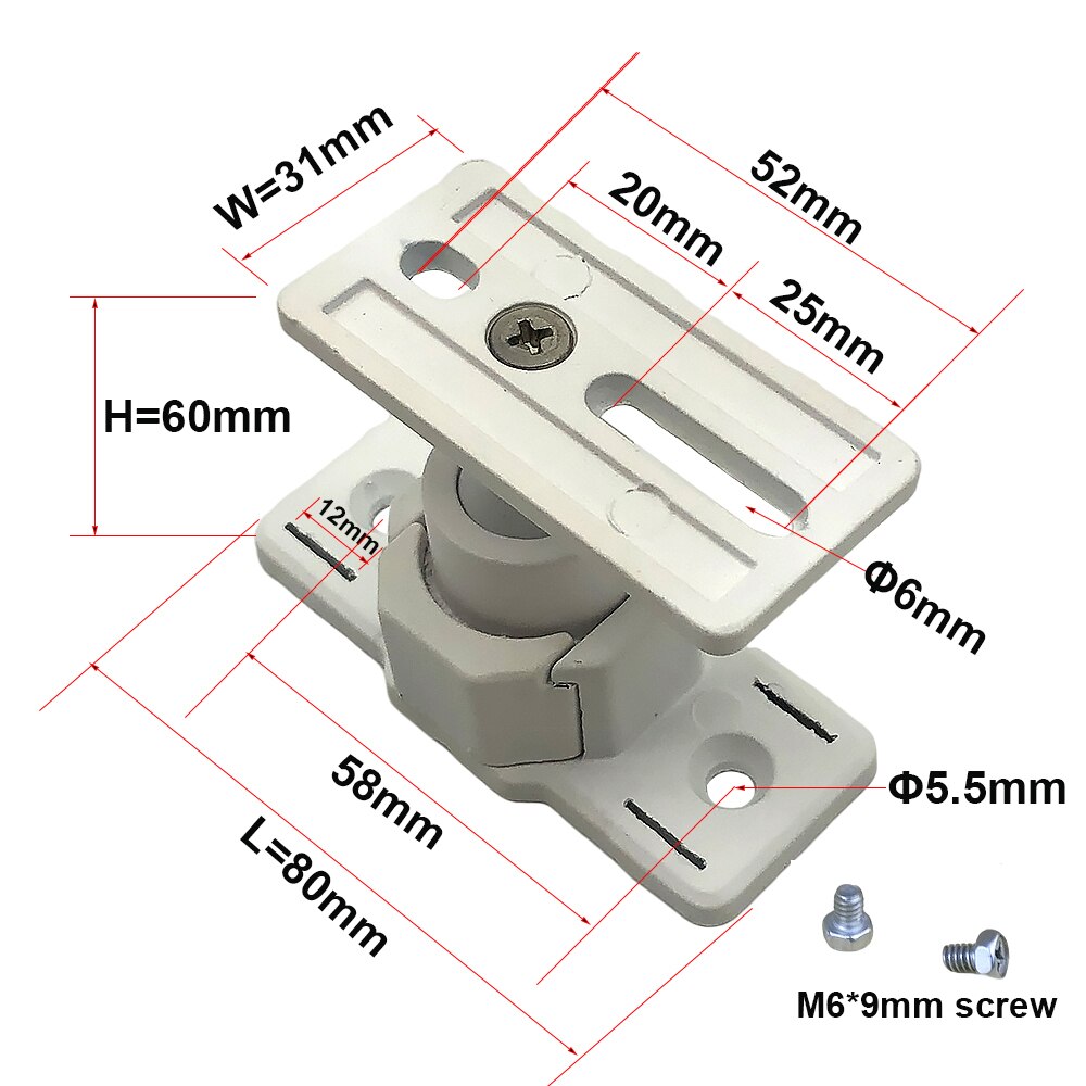 Universele Camerabeugel voor CCTV-Camera Buiten, Binnencamera Aluminium Muurbeugel voor de Meeste Beveiligingscamerabehuizingen Behuizingsdoos Camera CCTV