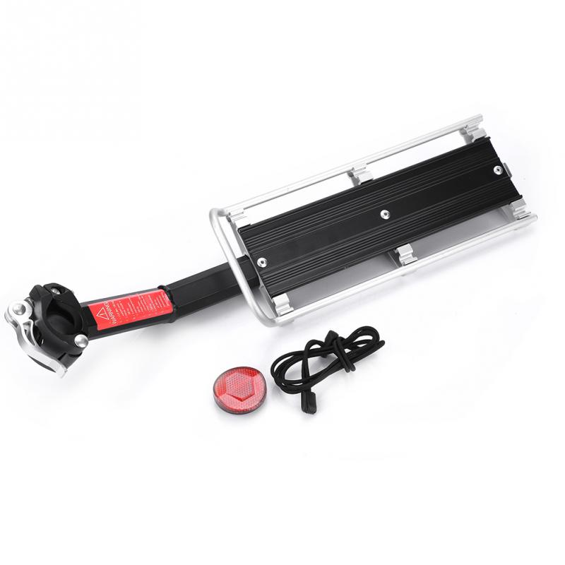 Fiets Rack Fiets Achter Plank Fietsen Bagage Bagagedrager Kofferbak Racefiets MTB Cargo Ondersteuning met Licht Reflecterende Plaat