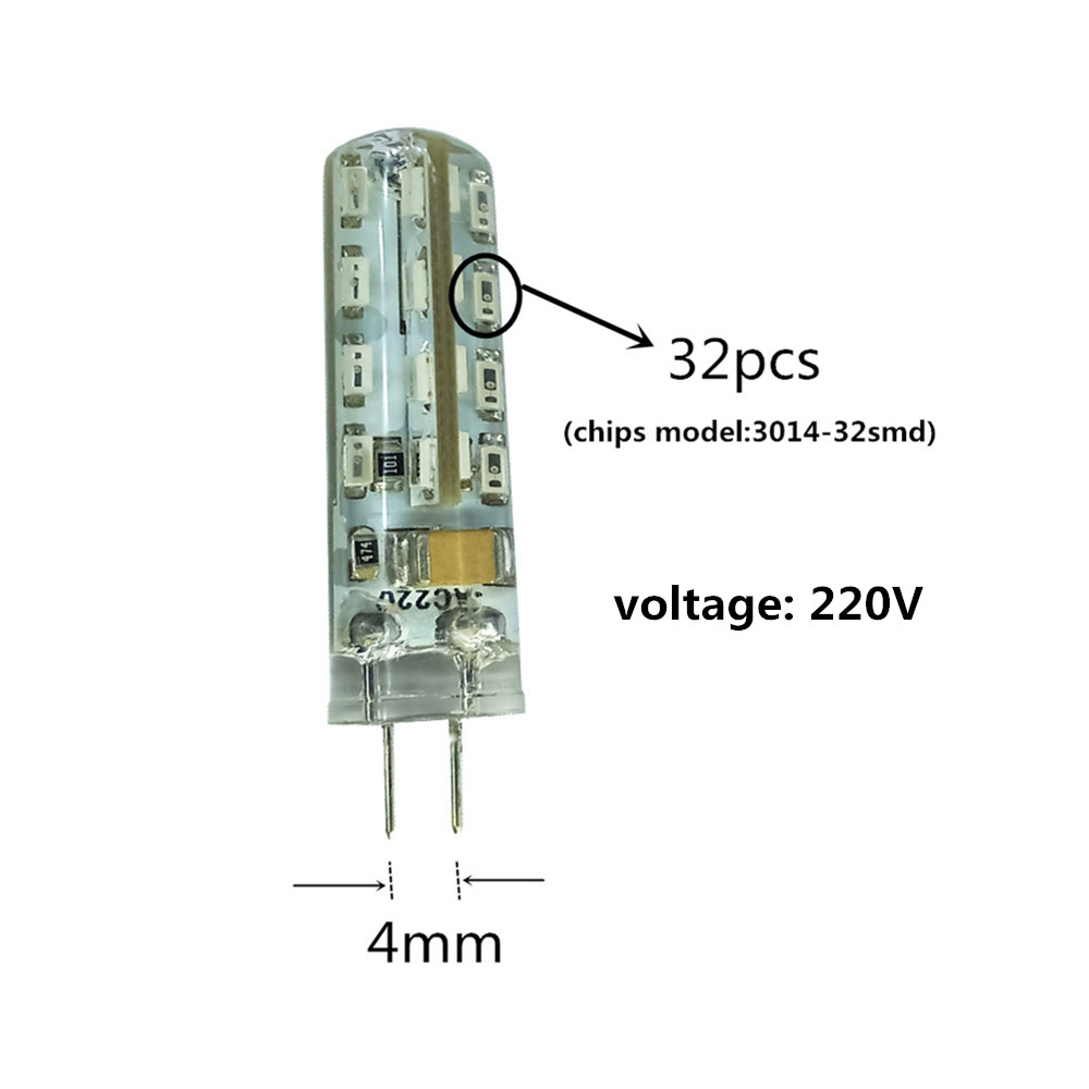 G4 LED colors 220v G4 LED Blue red G4 220V green led Ｇ4 Energy saving LED 220V G4 green chandelier bulb crystal bulb led