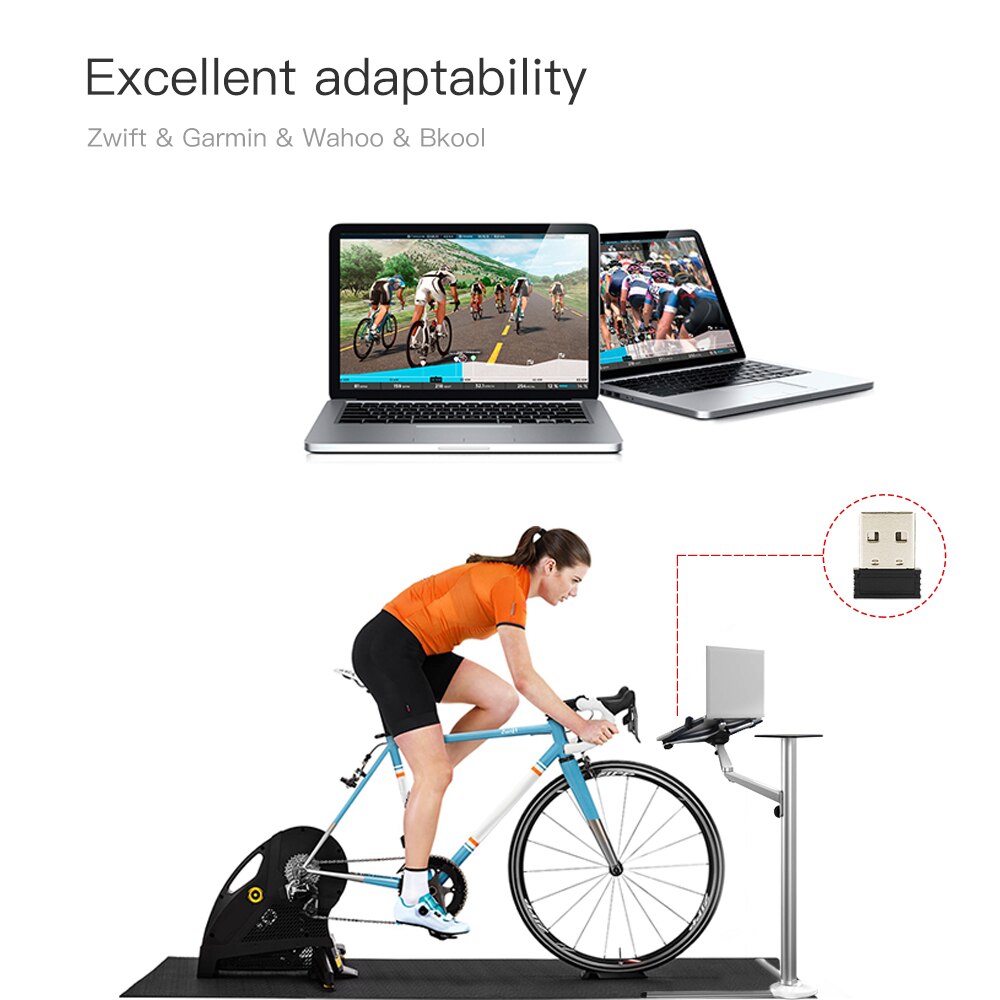 CYCPLUS Mini ANT+ USB Stick Wilress Transceiver Bicycle Accessories ANT USB Dongle for Garmin Zwift Wahoo Cycling Bike Trainer