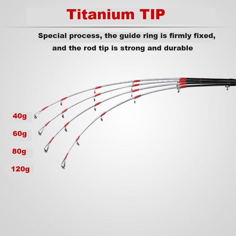 Seekbass Cuttlefish Fishing Rod Titanium Tip Super Light Saltwater Squid Boat Rod Sensitive Jigging 2.1 2.4m Max 120g