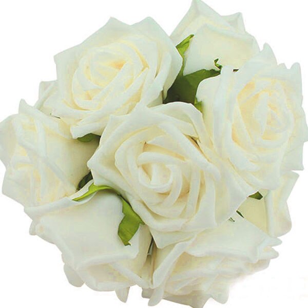 10 hoveder 8cm kunstige roser blomster bryllup valentinsdag dekoration silke blomst kugle centerpieces mynte dekoration hængende blomst