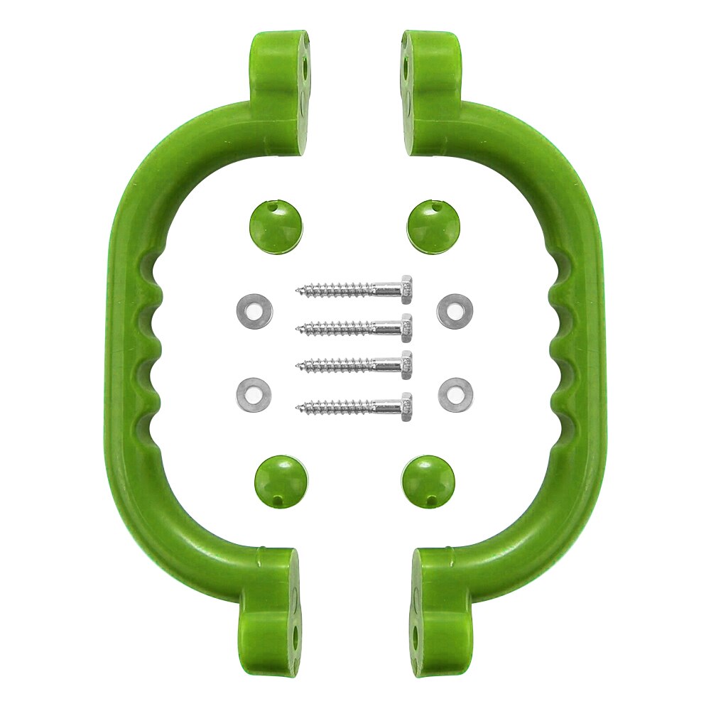 1 Paar Veiligheid Antislip Handgrepen Kids Speeltuin Montage Hardware Kit Ondersteuning Kinderen Draagbare Interactieve Aanwezig: Green