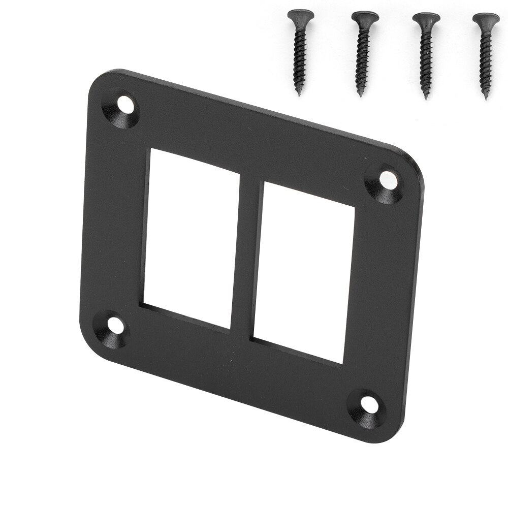 Panel de interruptor basculante de aluminio de 2/3/4/5 vías, soporte de carcasa para ARB Carling Narva, piezas de interruptores, tipo barco: 2 WAY